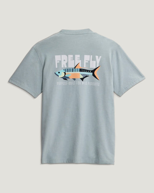 Youth Wild Pursuits Tee - Ocean Mist