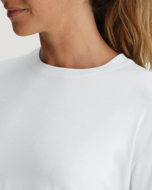 Women's Bamboo Shade Crossover Long Sleeve - Bright White