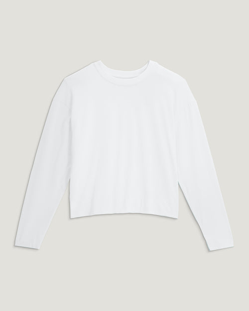 Women's Bamboo Shade Crossover Long Sleeve - Bright White