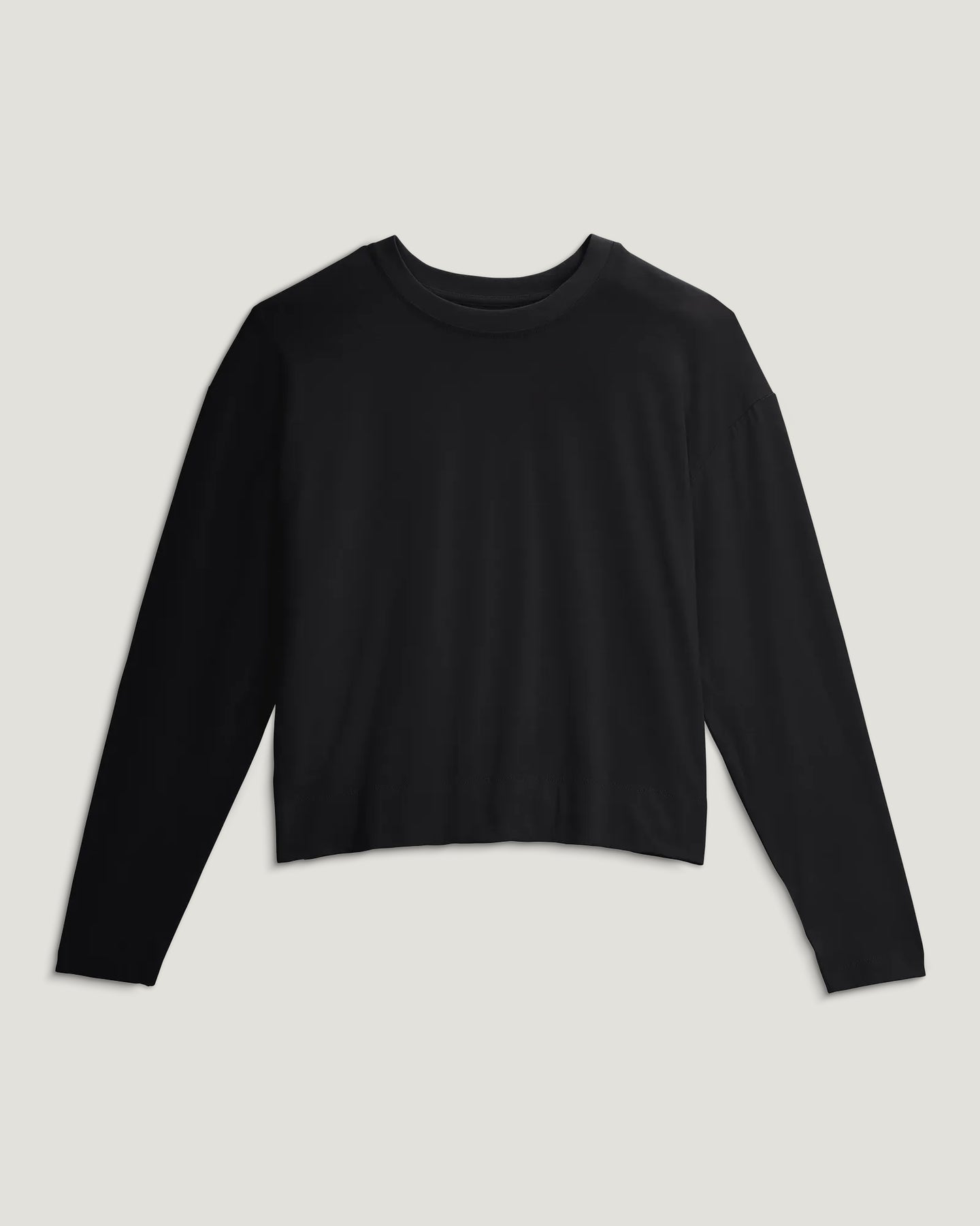 Women's Bamboo Shade Crossover Long Sleeve - Black