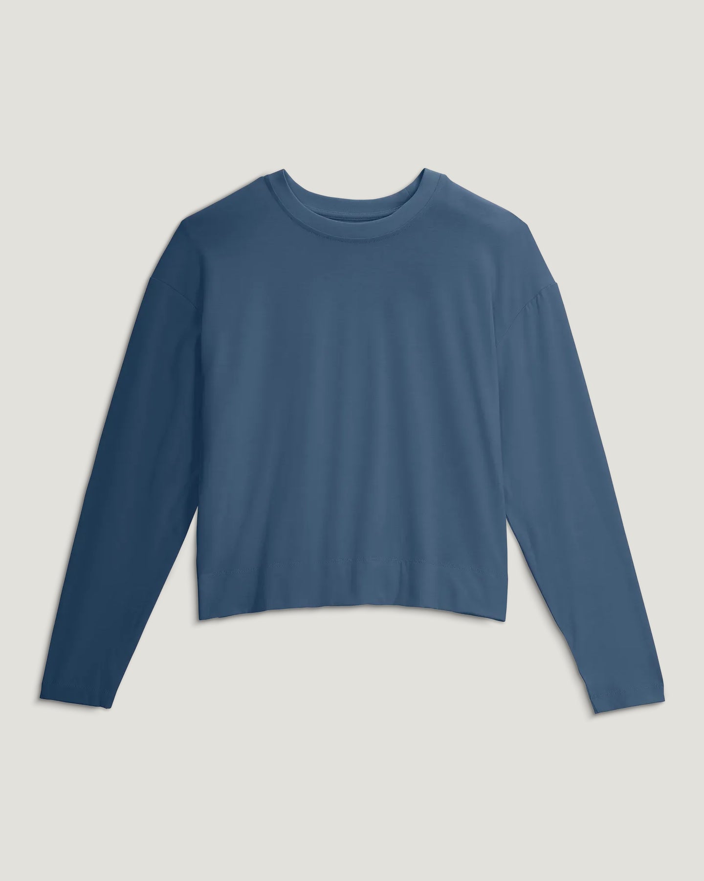 Women's Bamboo Shade Crossover Long Sleeve - Pacific Blue
