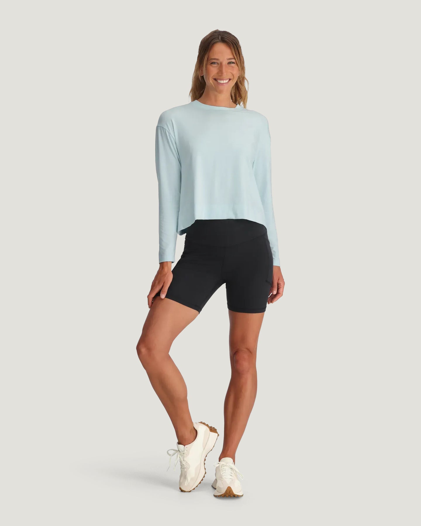 Women's Bamboo Shade Crossover Long Sleeve - Tropic Sea