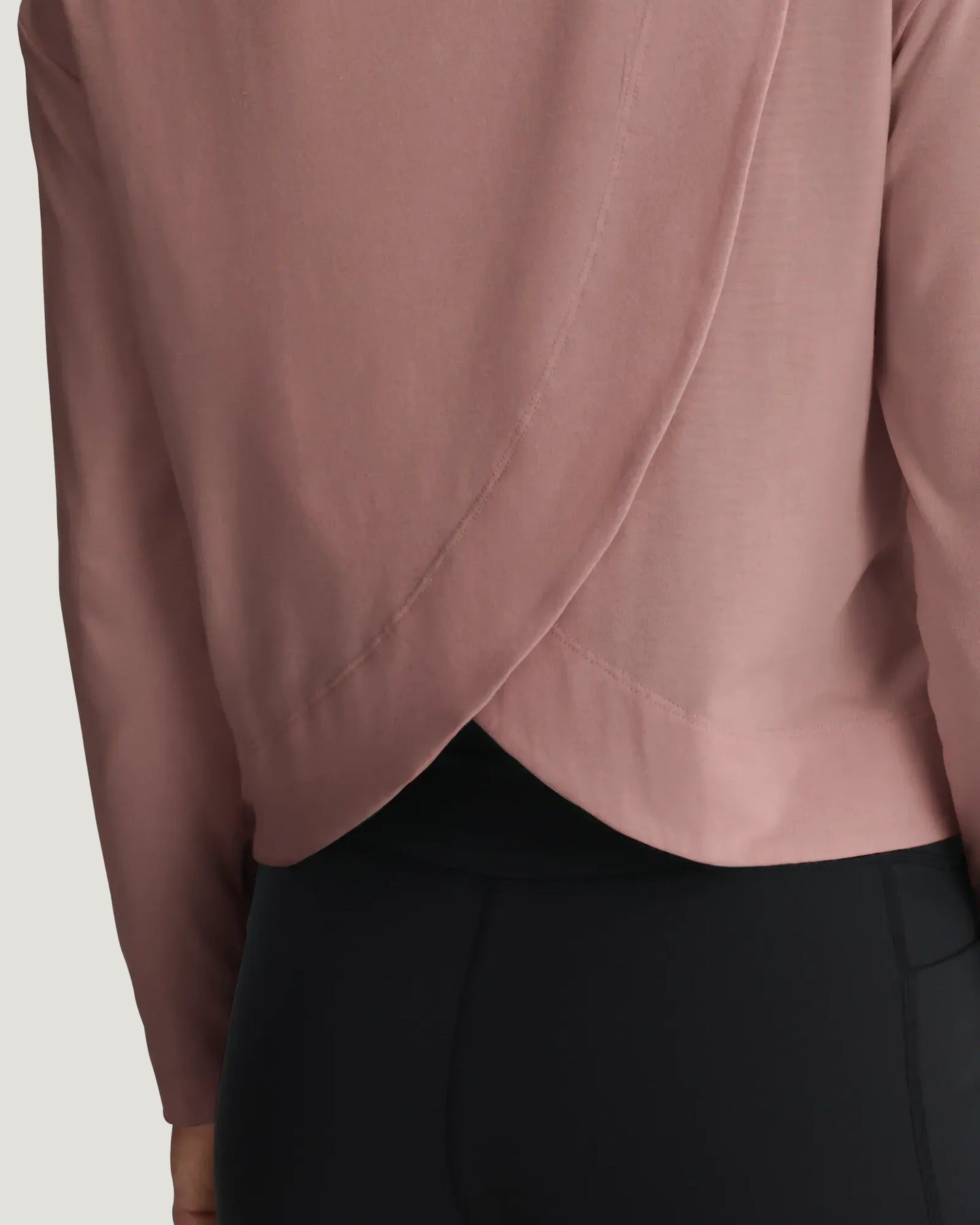 Women's Bamboo Shade Crossover Long Sleeve - Fig