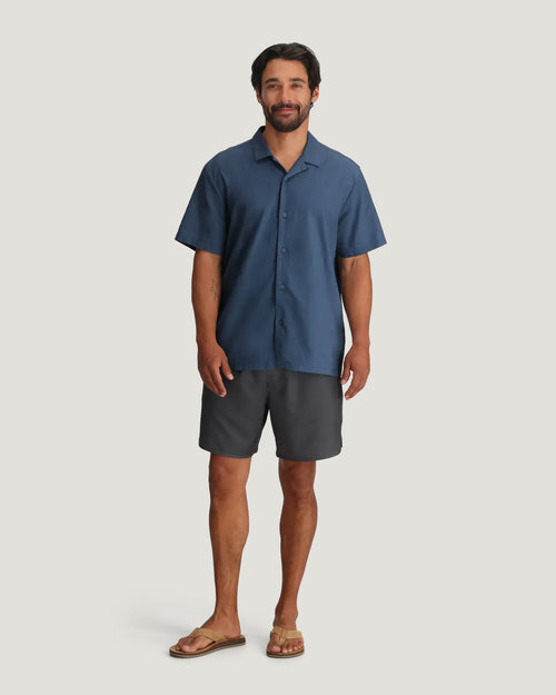 Men's Sullivan's Camp Shirt - Pacific Blue