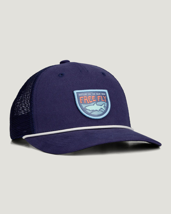 Youth Blue Edge Trucker Hat - Deep Navy
