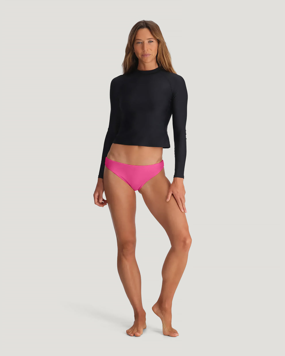 Women's Wavebound Cheeky Bikini Bottom - Magenta Haze