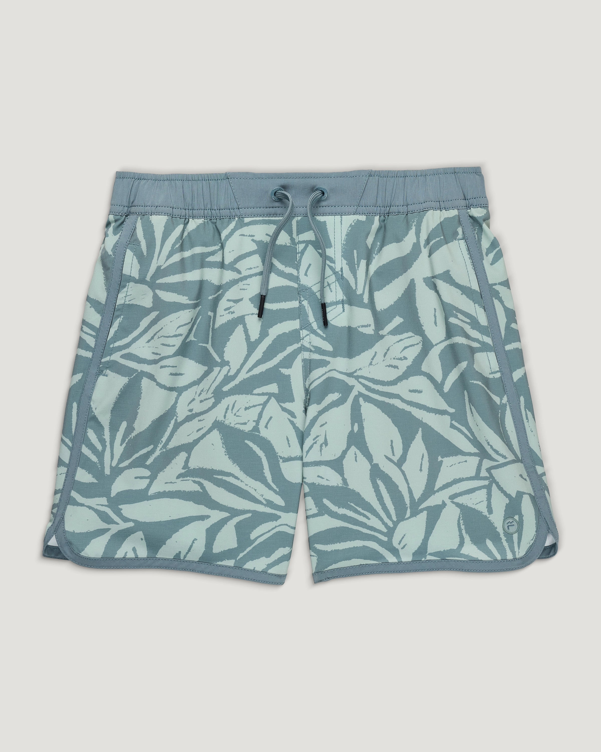 Youth Lined Downshore Trunk - Canopy Print Stormy Sea – Free Fly Apparel