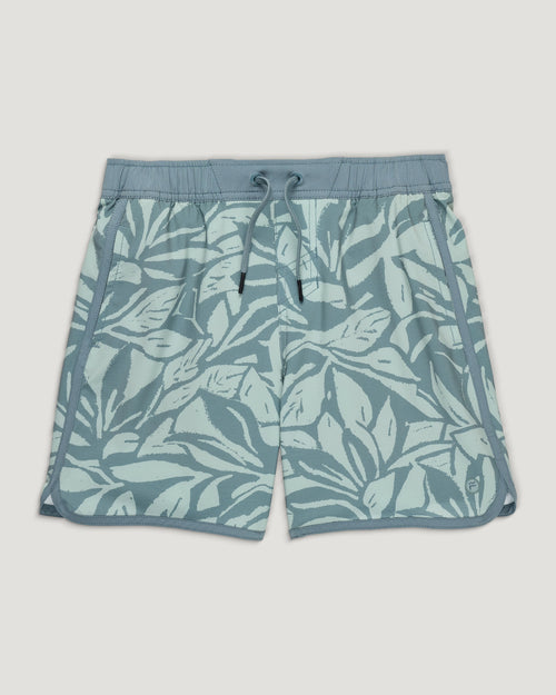Youth Lined Downshore Trunk - Canopy Print Stormy Sea