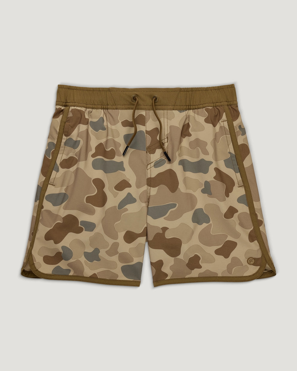 Youth Lined Downshore Trunk - Vintage Camo Desert Tan