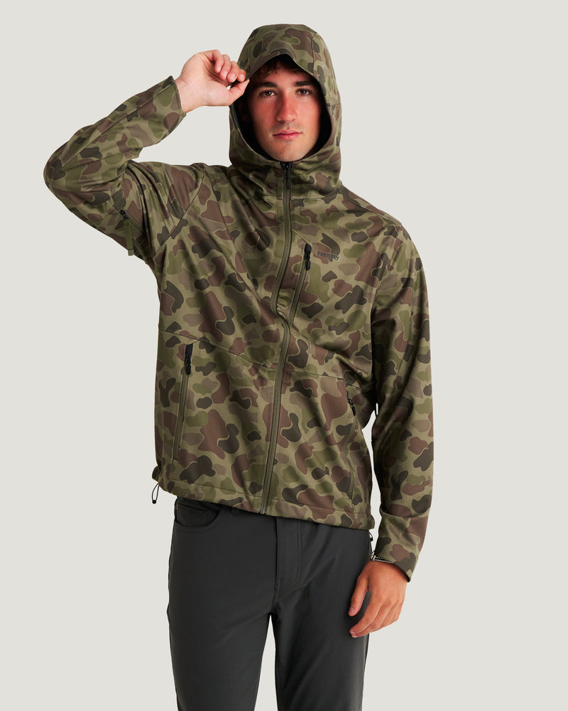 Men's Thermowind Jacket - Vintage Camo Oil Green