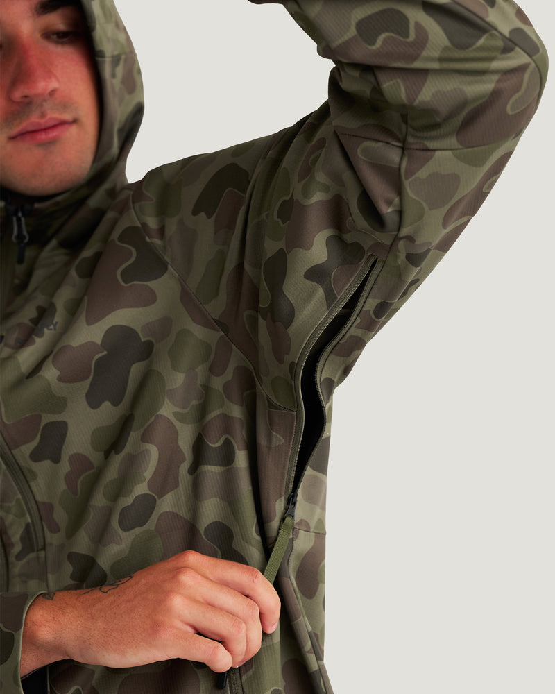 Men's Thermowind Jacket - Vintage Camo Oil Green