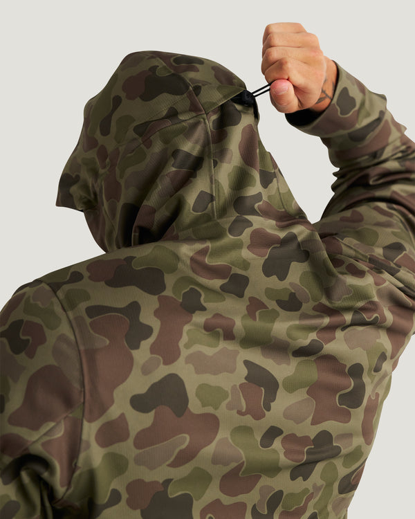 Men's Thermowind Jacket - Vintage Camo Oil Green