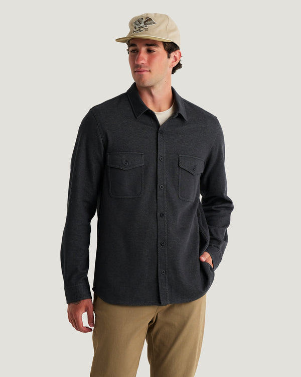 Men's Gallatin Overshirt - Black Twill