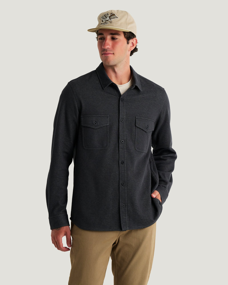 Men's Gallatin Overshirt - Black Twill