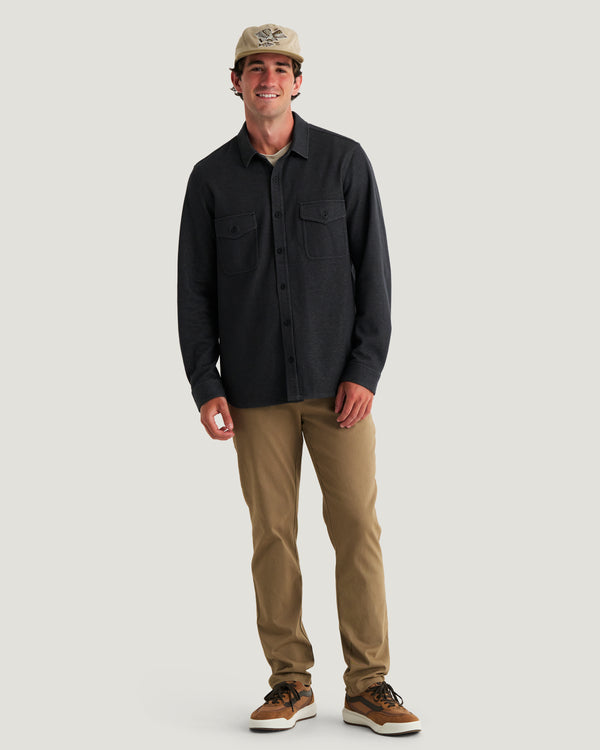 Men's Gallatin Overshirt - Black Twill