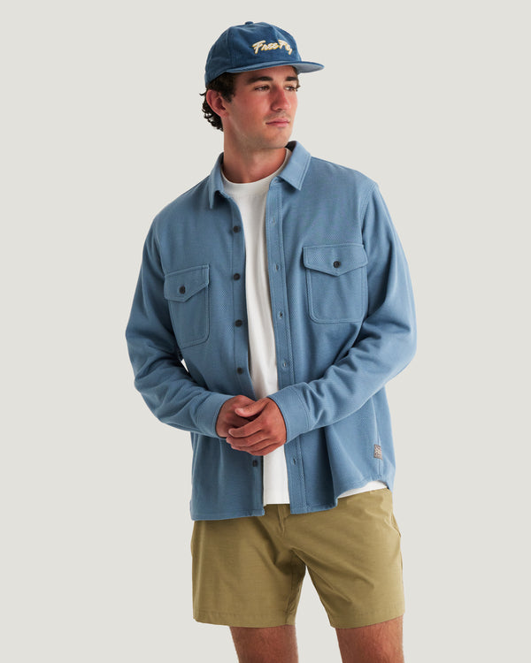 Men's Gallatin Overshirt - Pacific Blue Twill