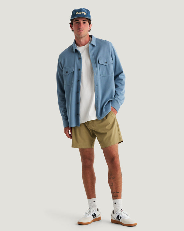 Men's Gallatin Overshirt - Pacific Blue Twill