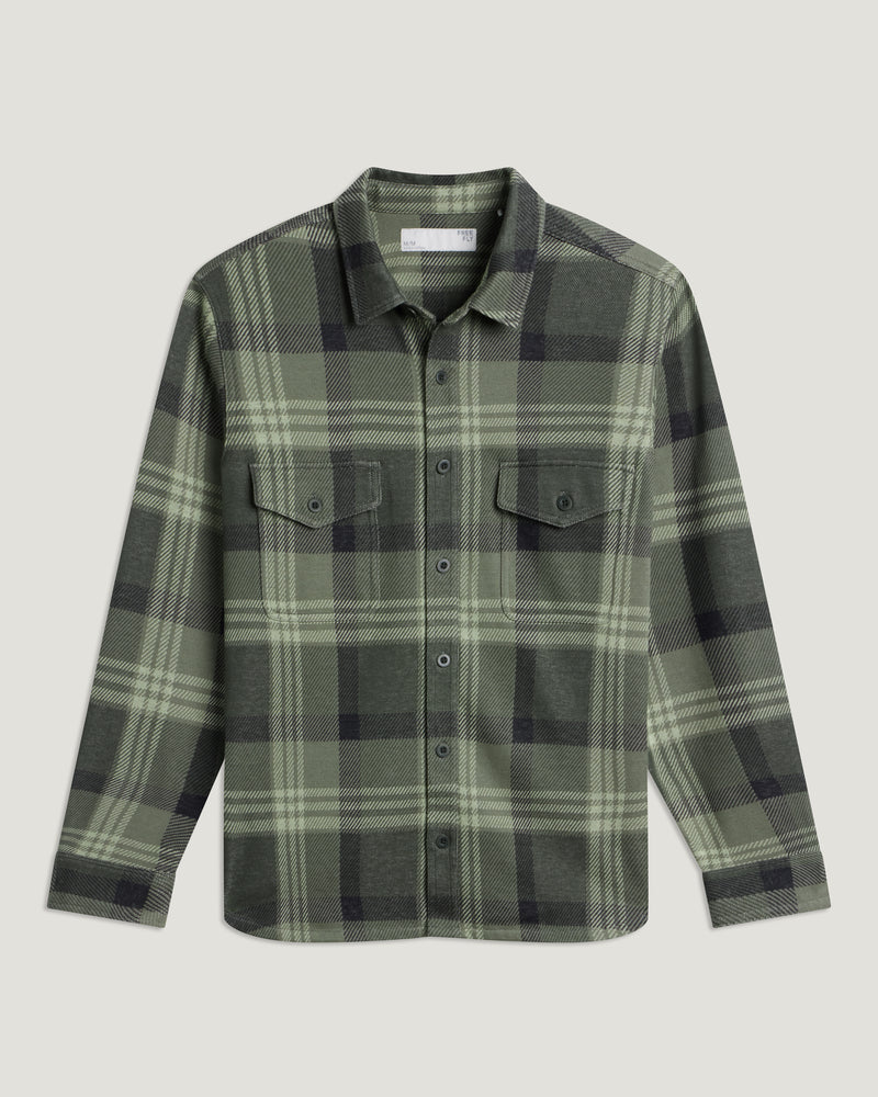 Men's Gallatin Overshirt - Dark Forest Plaid