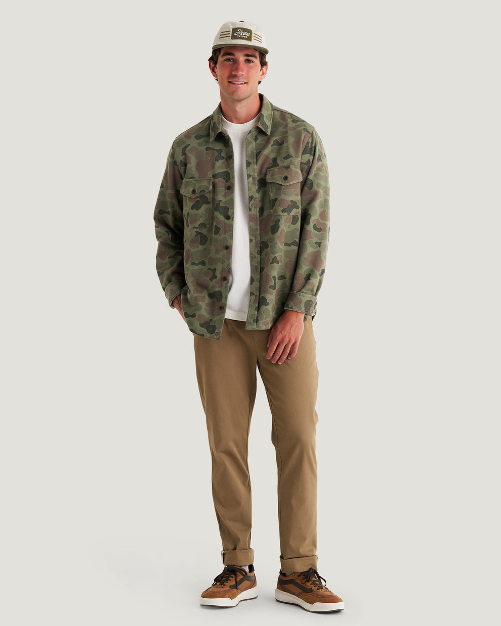 Men's Gallatin Overshirt - Vintage Camo Oil Green