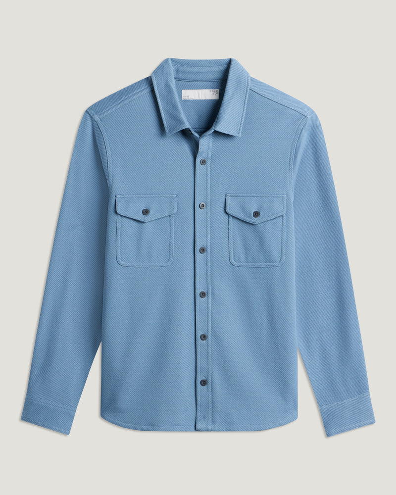 Men's Gallatin Overshirt - Pacific Blue Twill