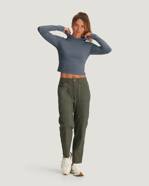 Women's Elevate Lightweight Fitted Hoodie - Stormy Sea