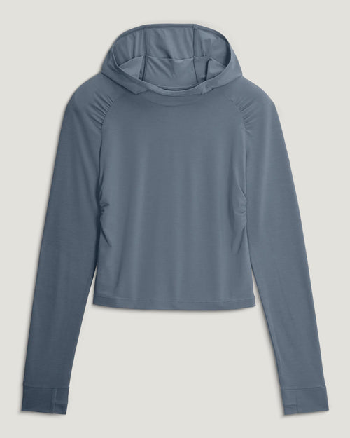 Women's Elevate Lightweight Fitted Hoodie - Stormy Sea