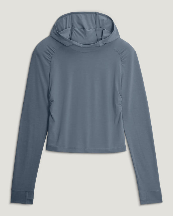Women's Elevate Lightweight Fitted Hoodie - Stormy Sea