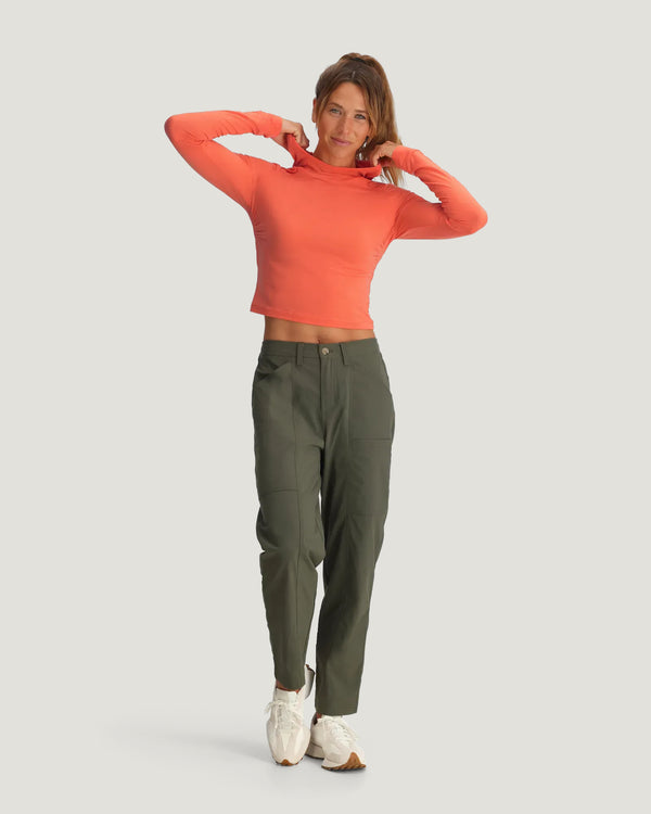 Women's Elevate Lightweight Fitted Hoodie - Flamingo