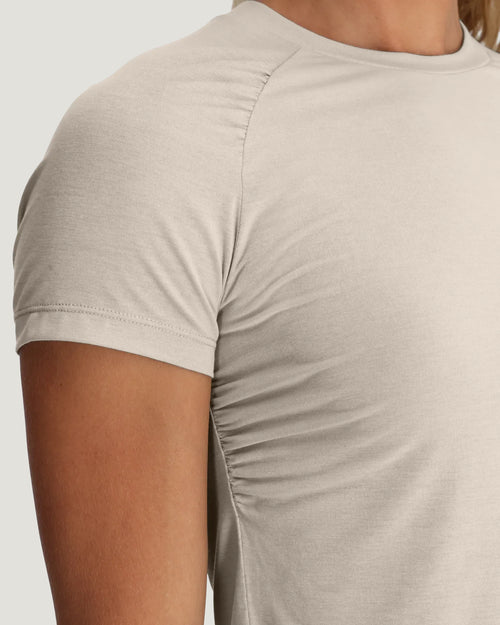 Women's Elevate Lightweight Fitted Tee - Heather Birch