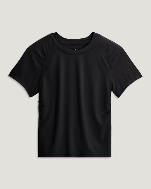 Women's Elevate Lightweight Fitted Tee - Black