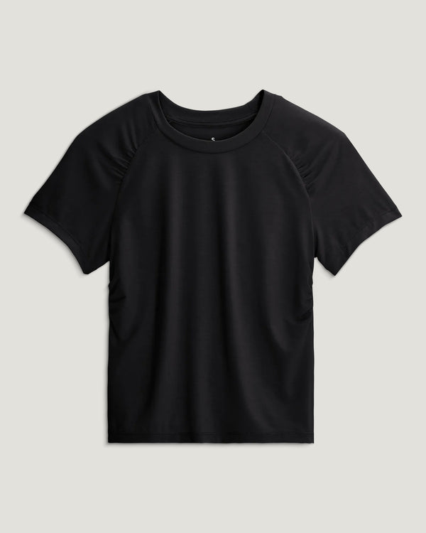 Women's Elevate Lightweight Fitted Tee - Black
