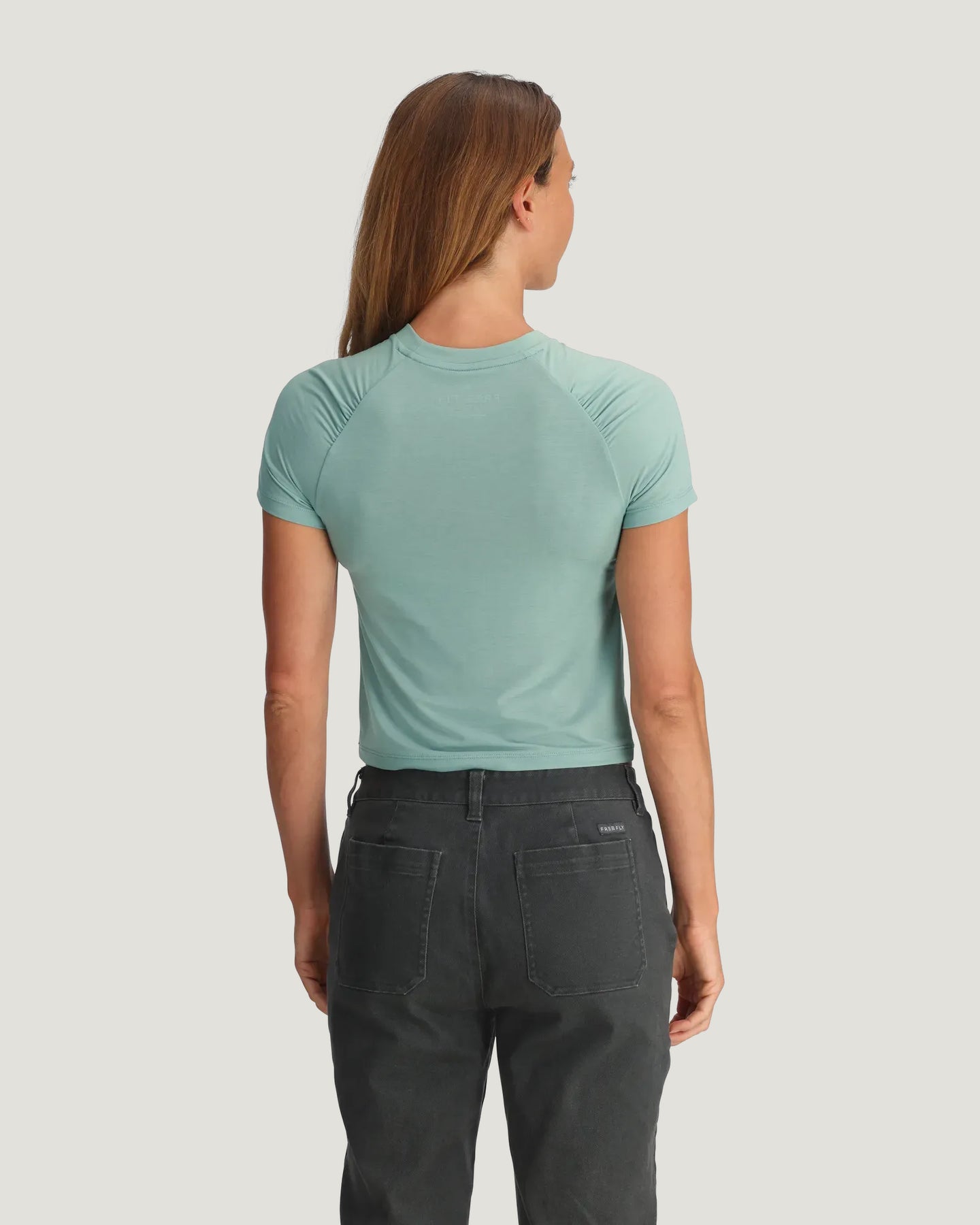 Women's Elevate Lightweight Fitted Tee - Ocean Mist