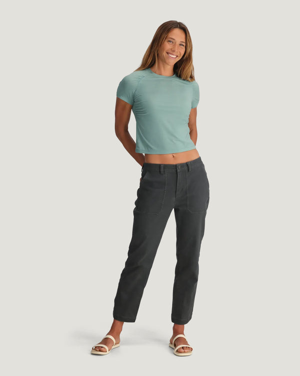 Women's Elevate Lightweight Fitted Tee - Ocean Mist