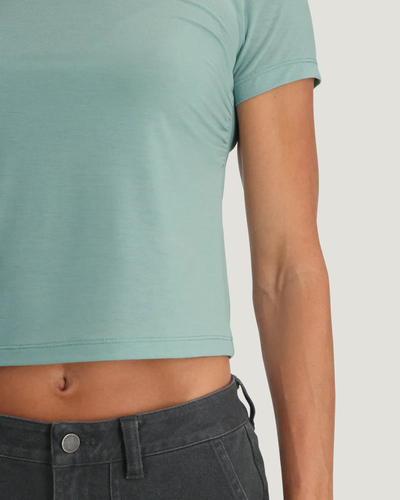 Women's Elevate Lightweight Fitted Tee - Ocean Mist
