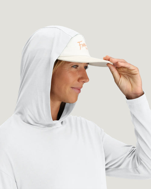 Women's Bamboo Shade Crossover Hoodie - Bright White