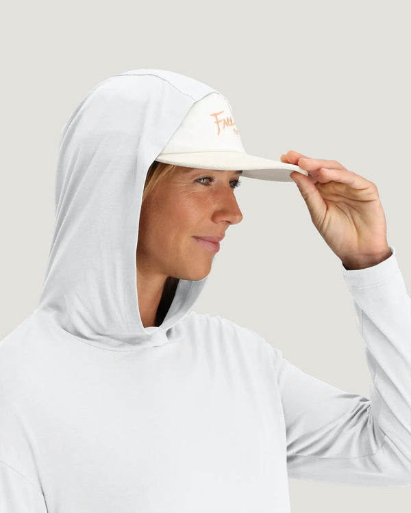 Women's Bamboo Shade Crossover Hoodie - Bright White