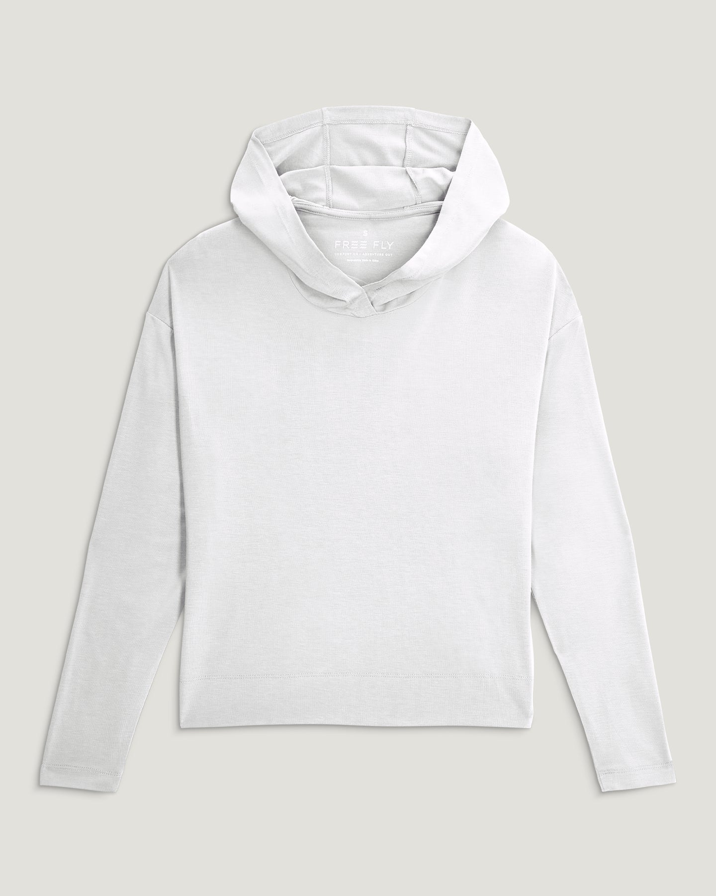 Women's Bamboo Shade Crossover Hoodie - Bright White