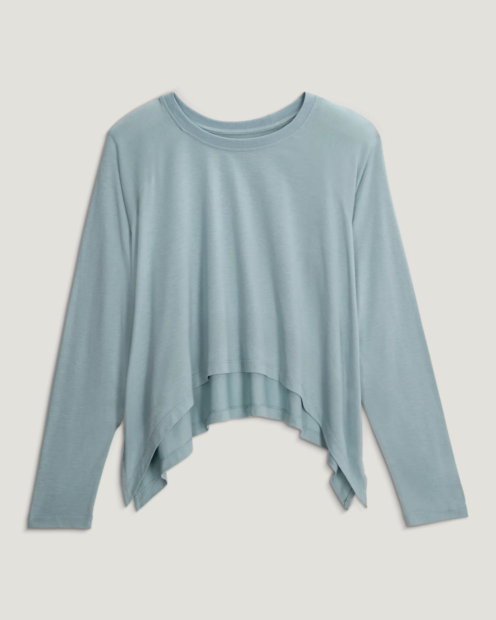Women's Bamboo Lightweight Cropped Long Sleeve - Ocean Mist