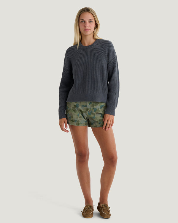 Women's Coastloom Crew Sweater - Storm Cloud