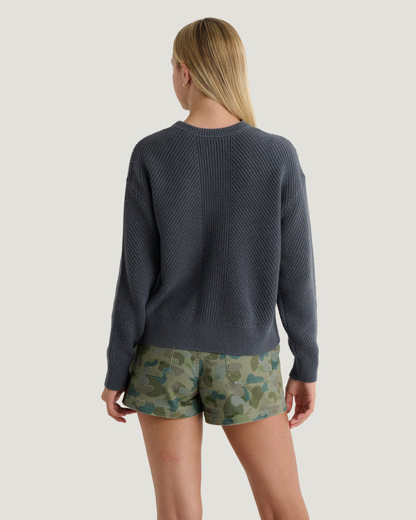 Women's Coastloom Crew Sweater - Storm Cloud