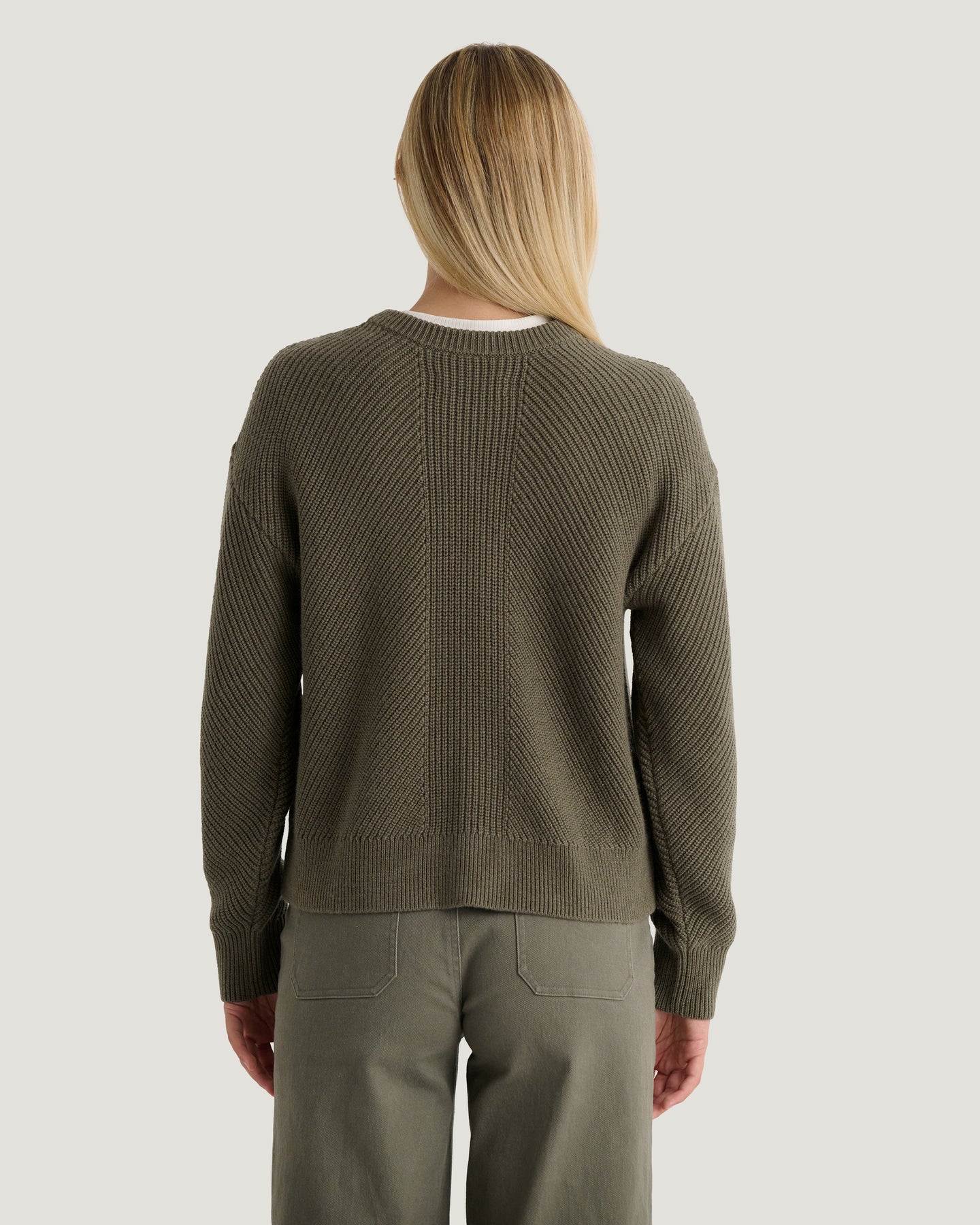 Women's Coastloom Crew Sweater - Smokey Olive