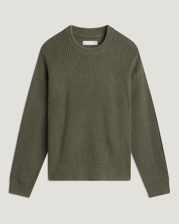 Women's Coastloom Crew Sweater - Smokey Olive