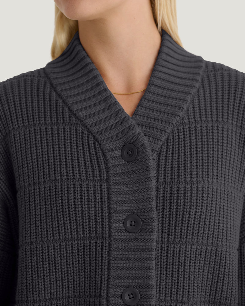 Women's Coastloom Cardigan Sweater - Heather Anthracite