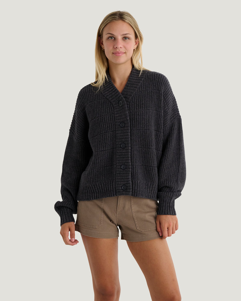 Women's Coastloom Cardigan Sweater - Heather Anthracite