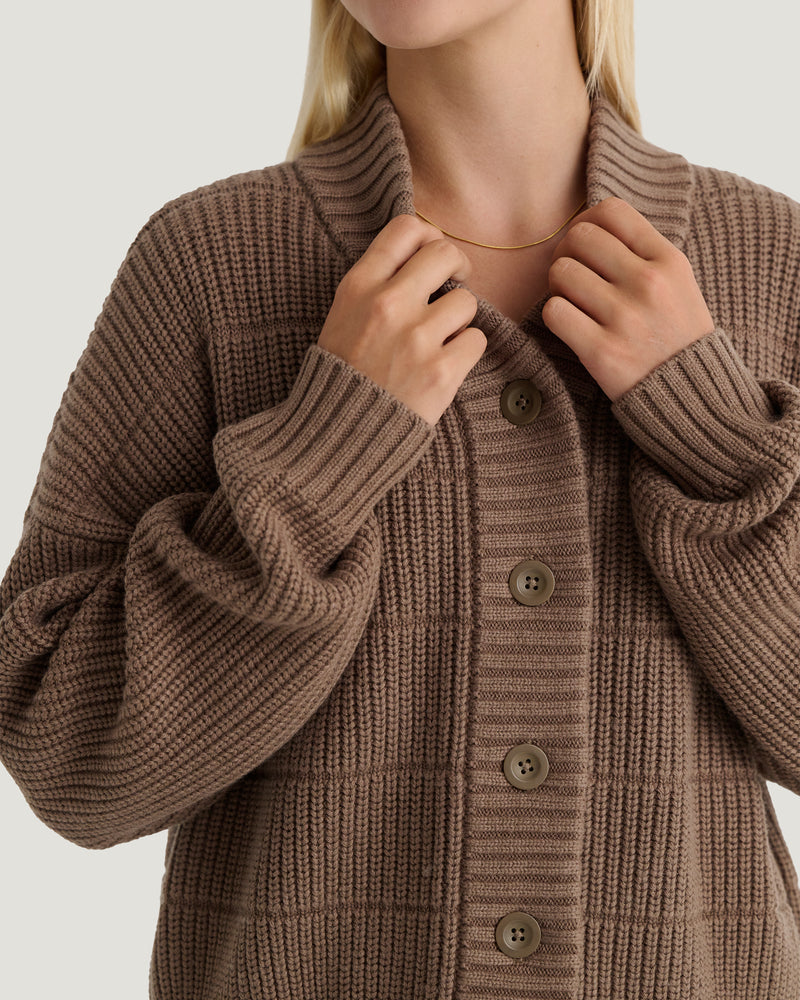Women's Coastloom Cardigan Sweater - Fossil