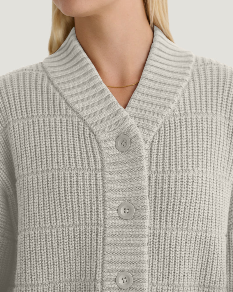 Women's Coastloom Cardigan Sweater - Off White Heather