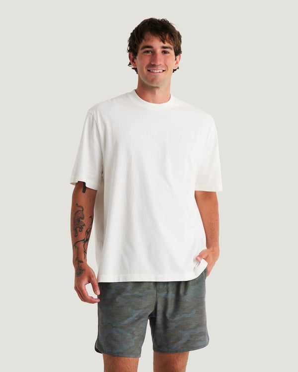 Men's Heavyweight Cotton Relaxed Tee - Bone