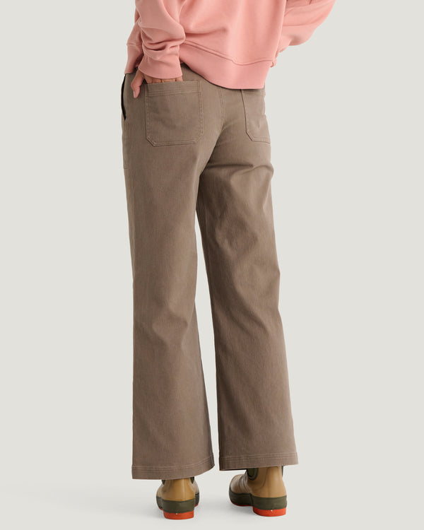 Women's Folly Twill Wide Leg Pant - Fossil