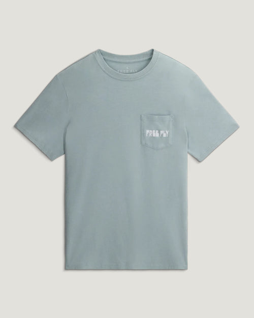 Wild Pursuits Pocket Tee - Ocean Mist