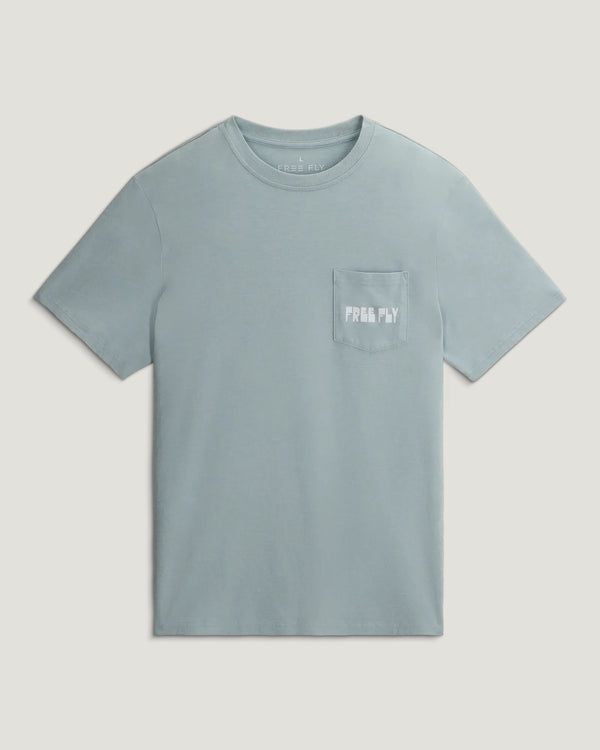 Wild Pursuits Pocket Tee - Ocean Mist